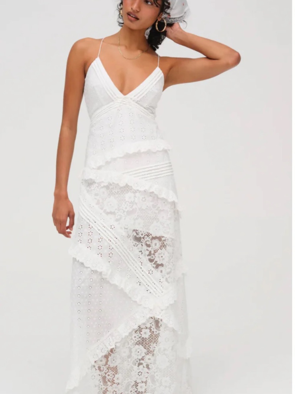 For Love & Lemons Rosalyn Maxi Dress
